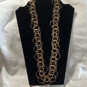 Vintage Joan Rivers Circle Link Necklace
